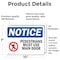 Signmission Pedestrians Must Use Main Door Sign, Vinyl Decal, 10in W x 7in L, 2PK OS-2PACK-NS-D-710-L-17163 - alternate 2
